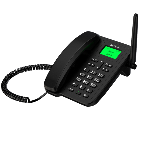 Купить Стационарный телефон с SIM-картой Maxvi RT-01 black